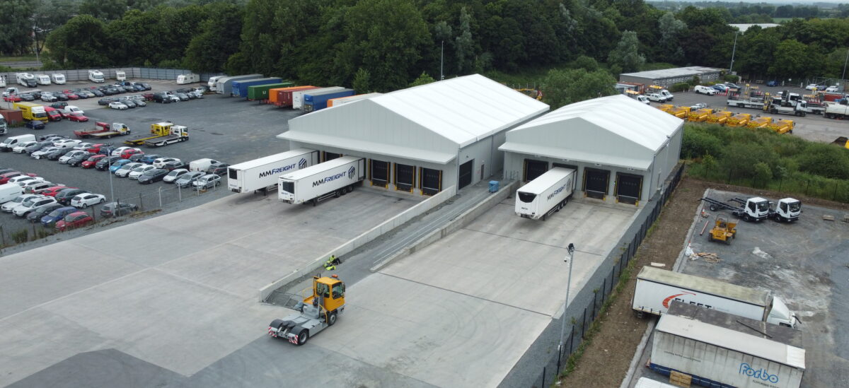 Temporary warehouse and distribution building Ireland