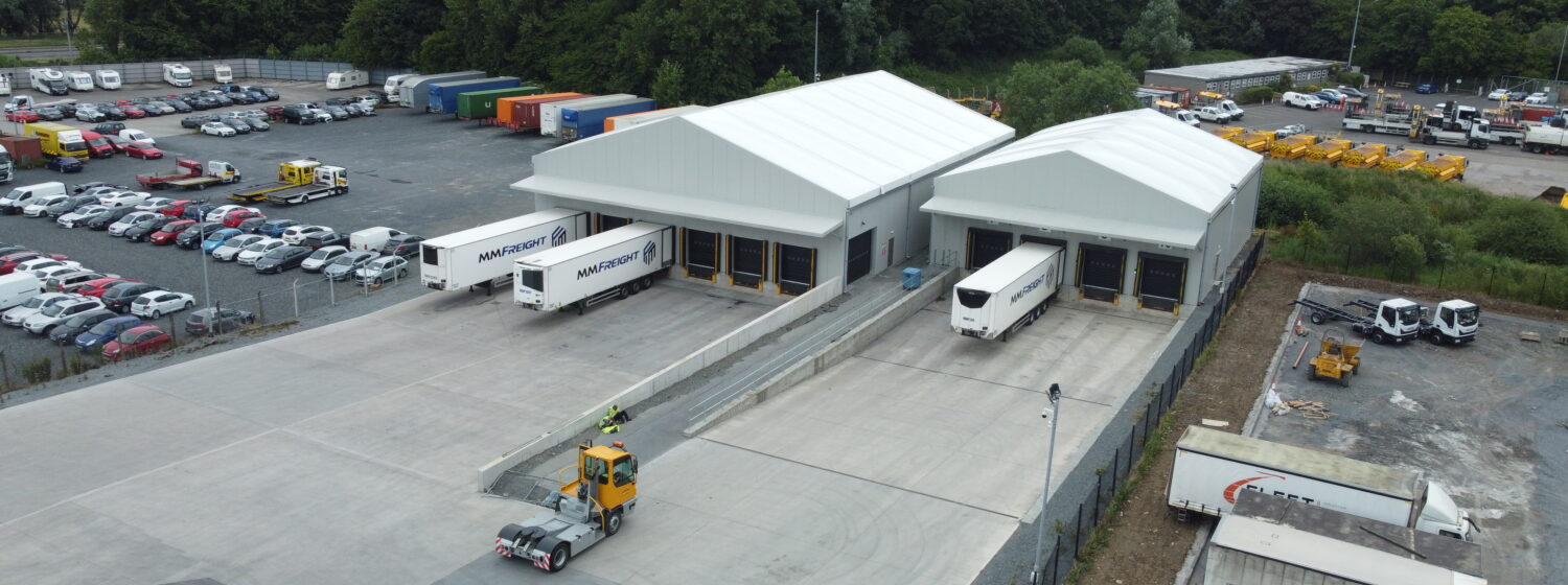 Temporary warehouse and distribution building Ireland