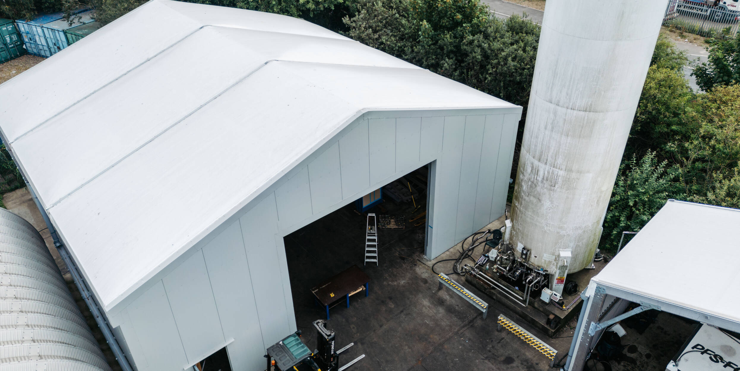 NOV Hydra Rig Temporary Workshop & Storage Canopies | Spaciotempo