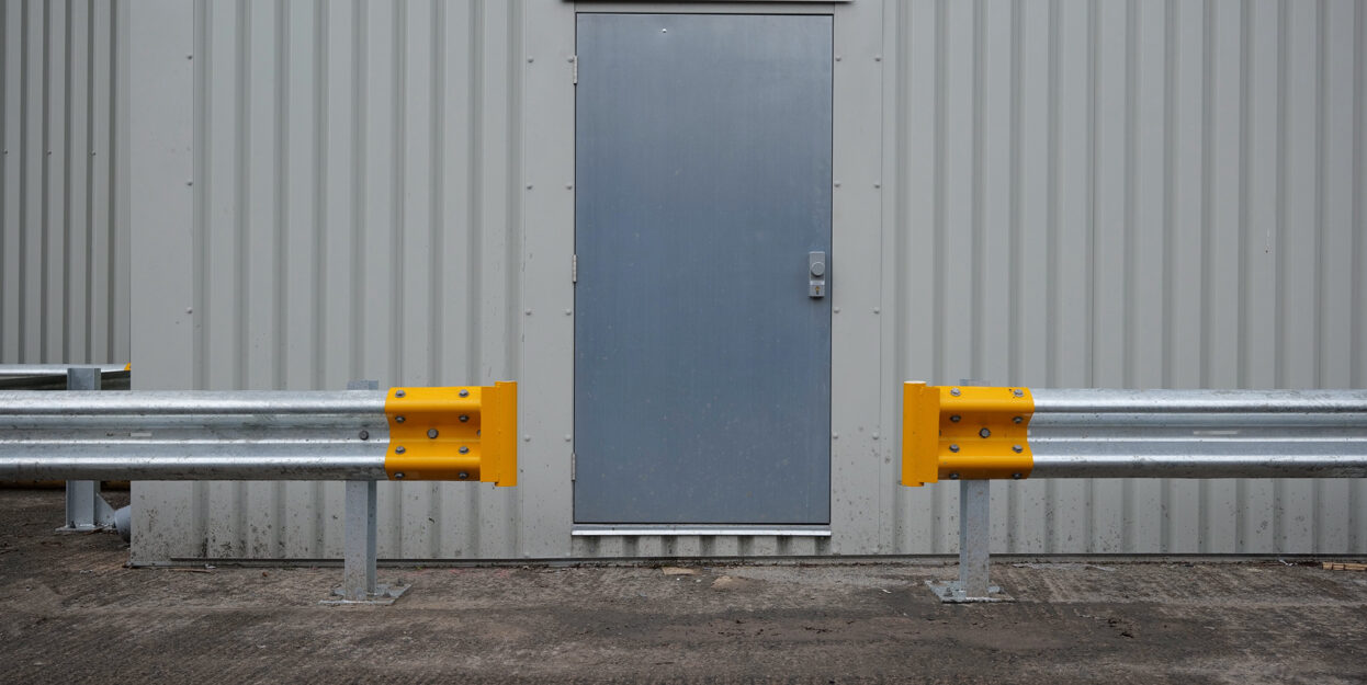 Roller shutter doors facilitating efficient loading and unloading operations.