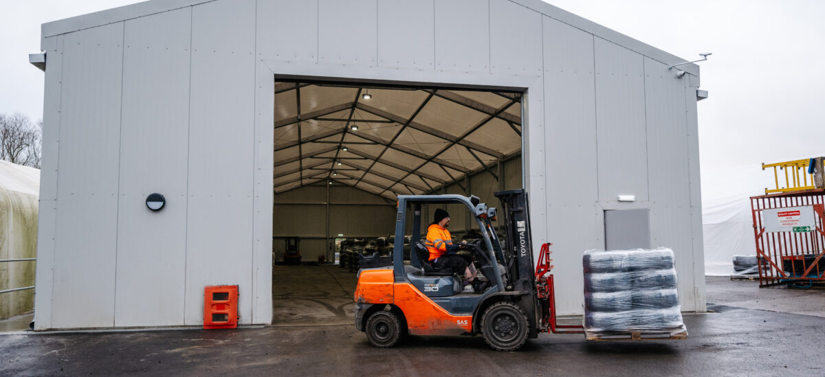 Warehouse & Storage Workshop for OTR Solidboss Worldwide, in Stowmarket, Suffolk.

Includes images of Area 2 Sales Manager Harry Salter with client, Mark Duncan.
Includes drone footage.