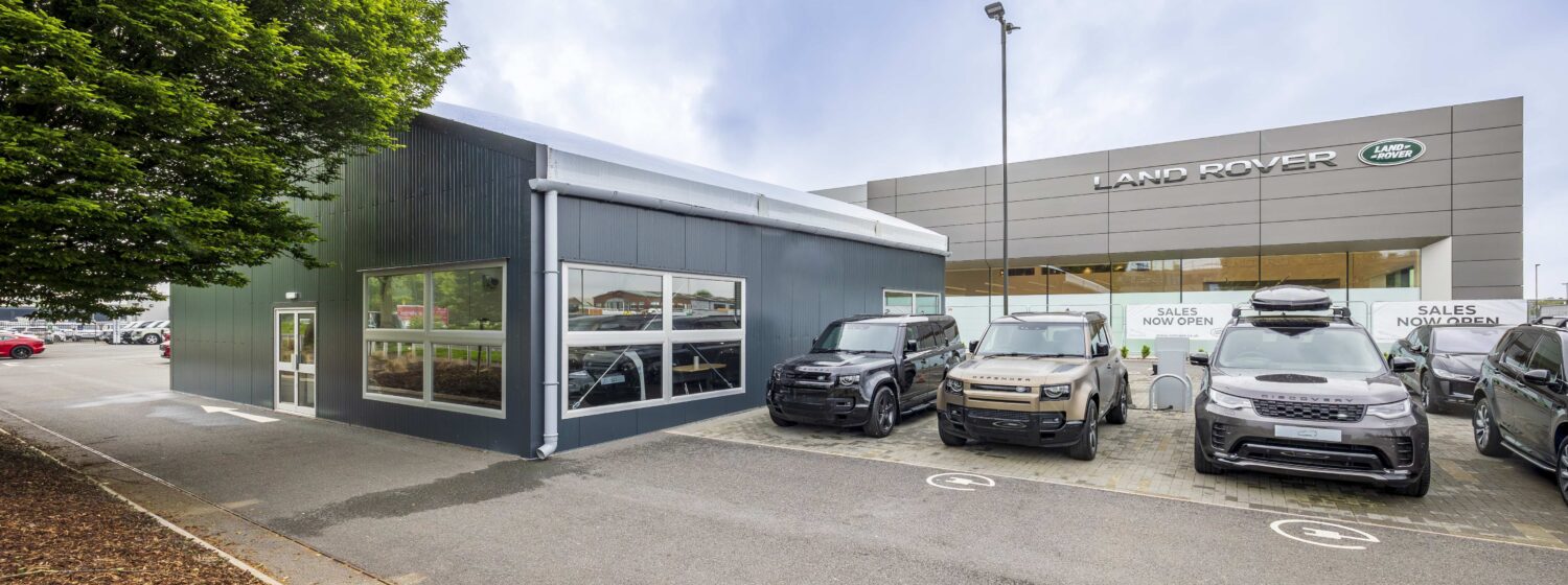 Temporary car showroom for hire