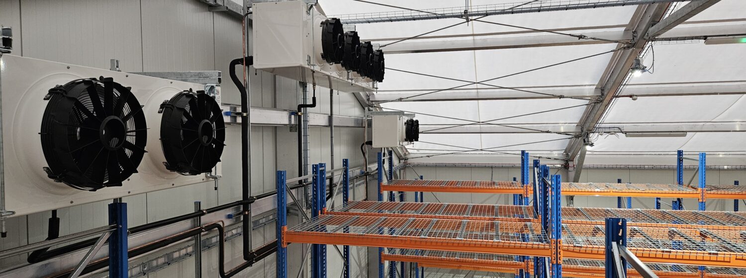 Internal refridgerator in ambient storage structure