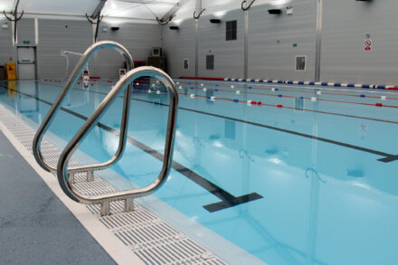 Temporary sports buildings for education