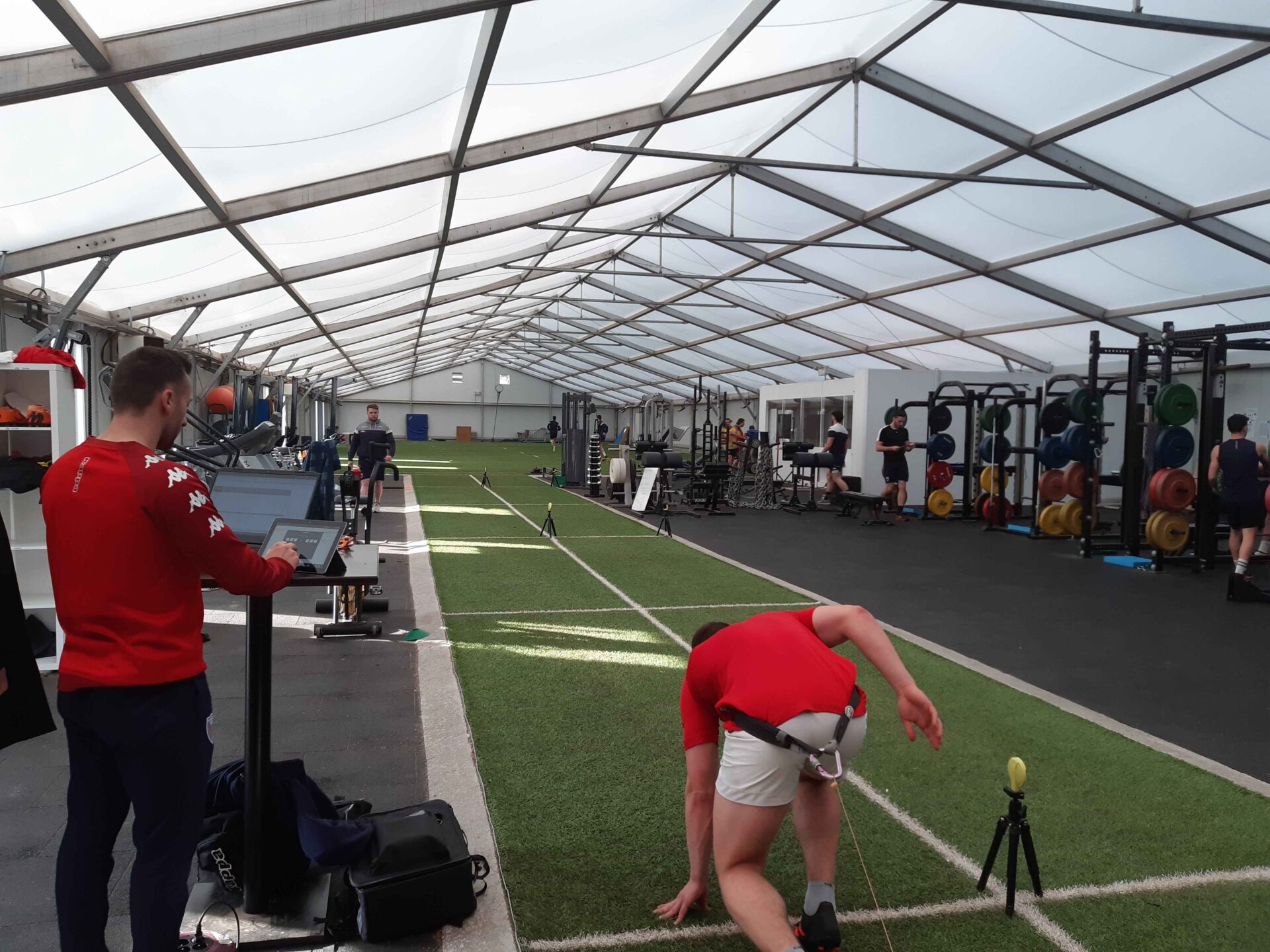 Temporary sports facility