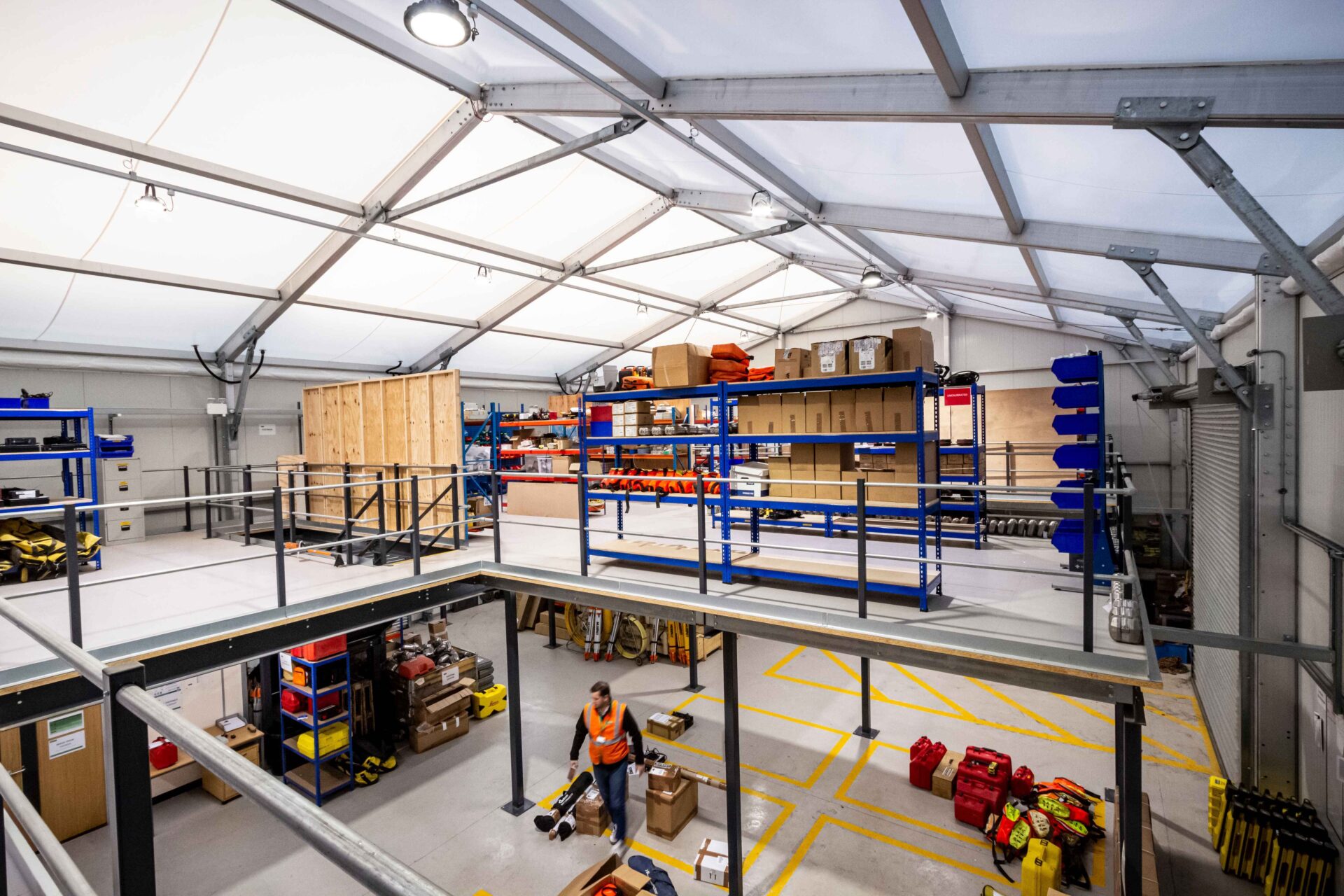 Purchased semi permanent workshop with two levels