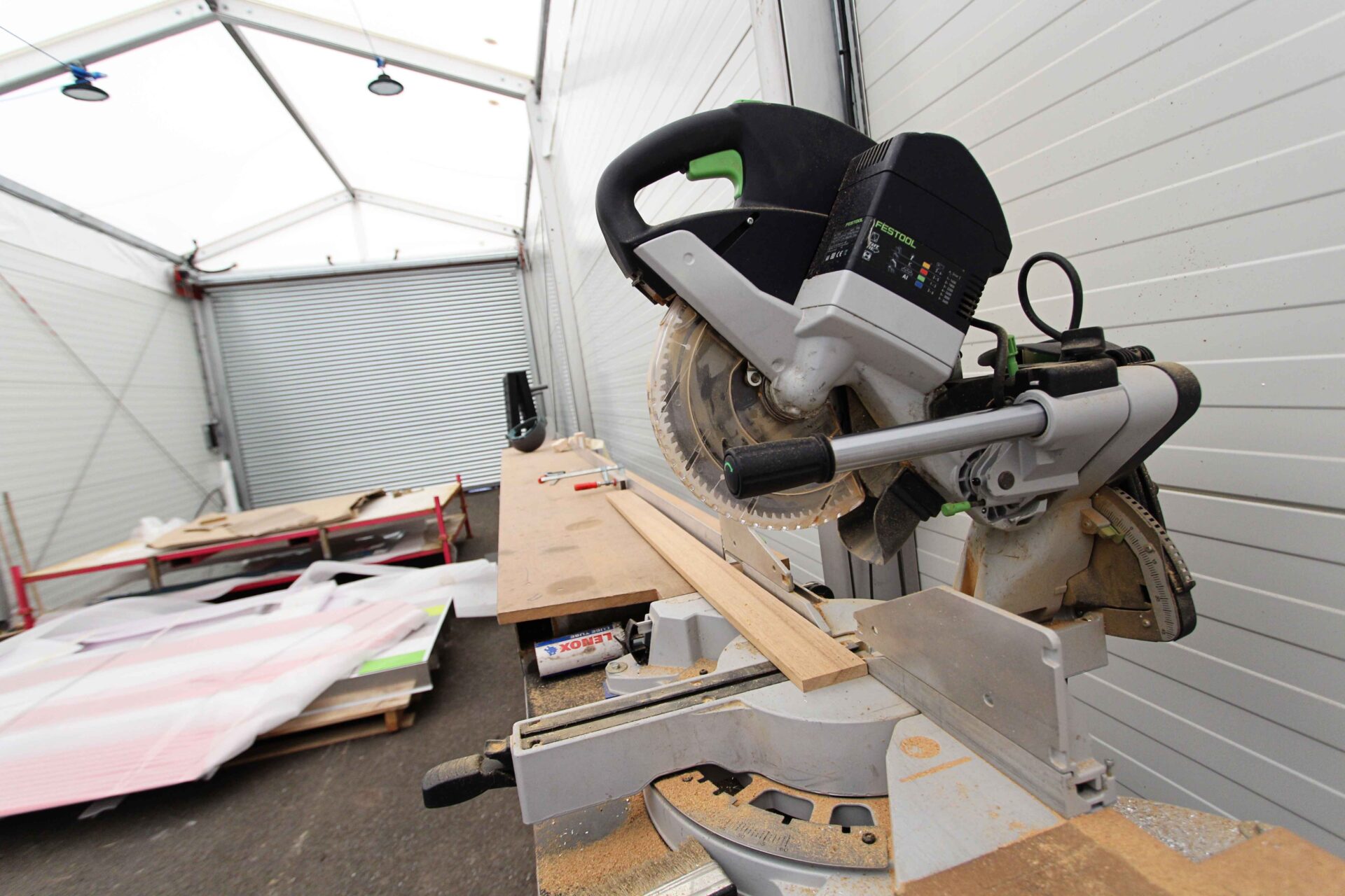 Temporary workshop structure