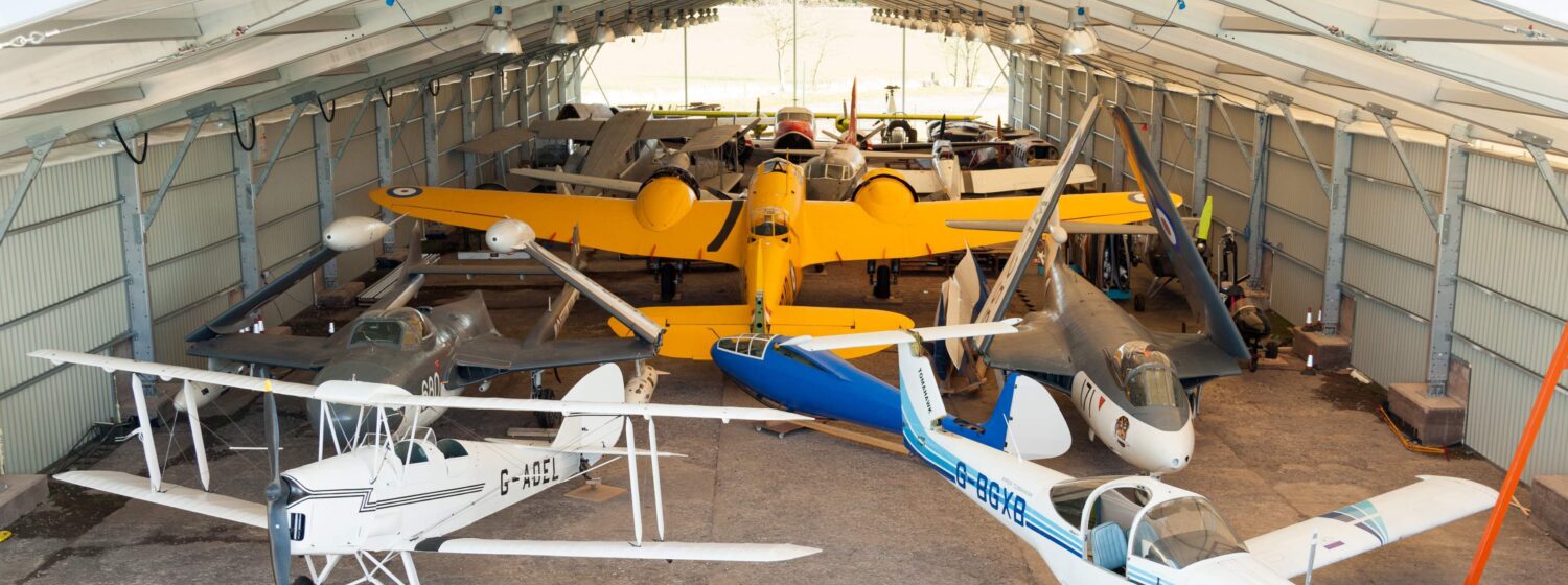 Temporary aircraft hangar