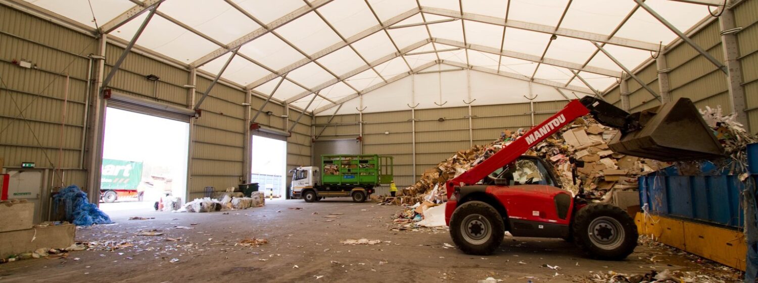 Temporary recycling centre