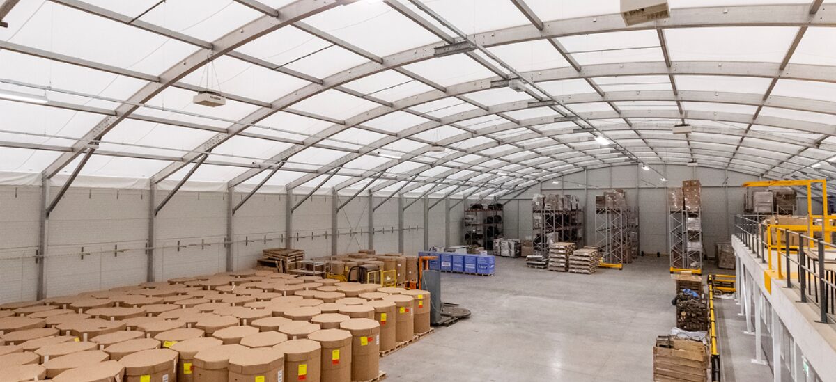 Oxygen curved roof structure