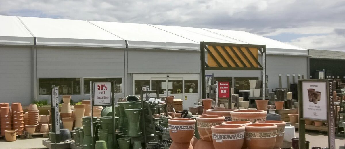 Longacres Nursery temporary garden centre