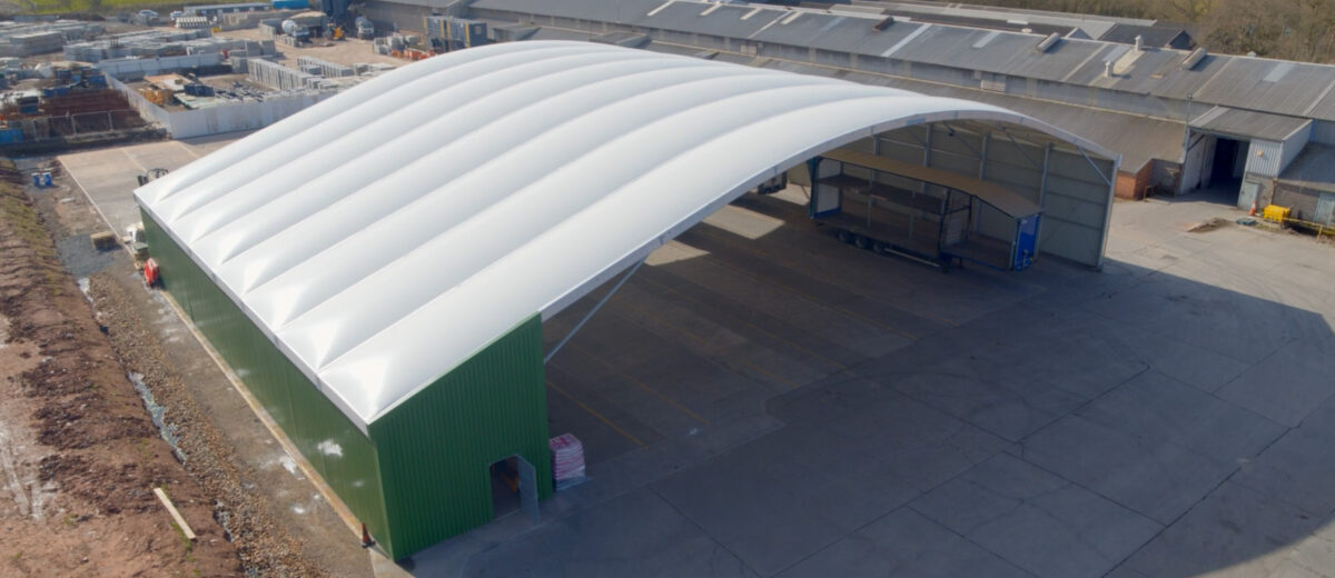 Permanent Loading Canopy at Farrall Transport