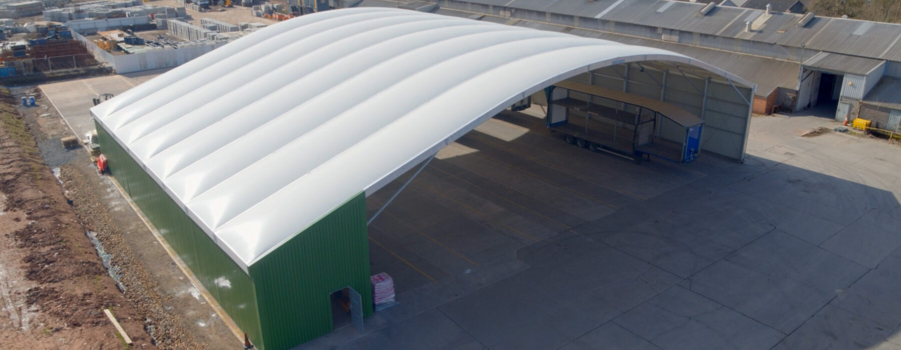 Permanent Loading Canopy at Farrall Transport
