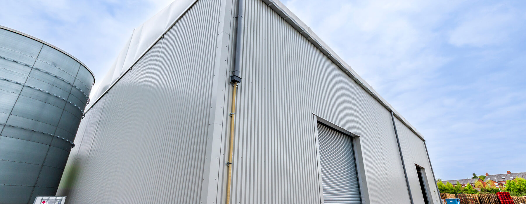 temporary building for Tetrosyl, providing storage warehouse to support the business