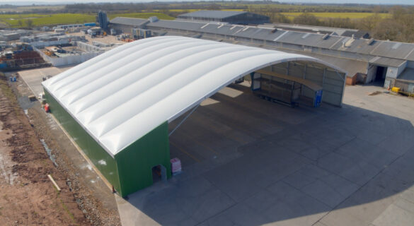 Permanent Loading Canopy at Farrall Transport